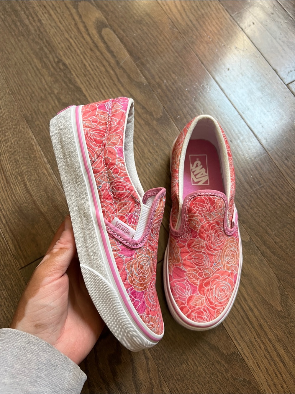 Vans Kids Floral Slip-On Sneakers - Pink